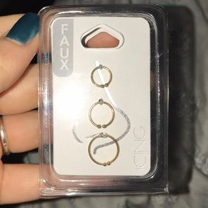Faux Nose Rings